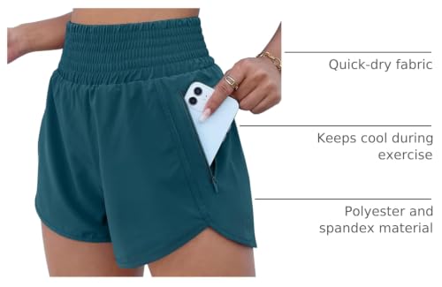 Image of BMJL 2.5 inch Athletic Shorts for Women Comfy High Waisted Short with Pocket