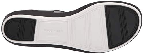Cole Haan Women's ORIGINALGRAND Flatform Sandal, Black Leather/Nylon Wedge, 8 | Image 3