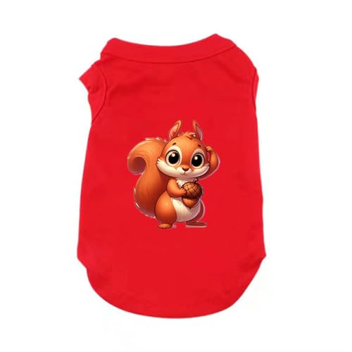 ZSDGBZ 犬服 4XL 春夏 犬の服 猫服 ペット服 袖なし 犬 服 犬 タンクトップ レッド 犬の服 犬抜け毛服 小型犬 中型犬 猫シャツ お散歩お出かけウェアに 春夏服 ドッグウェア 脱毛保護