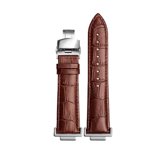 [SLFJEYTX] GA-110 120 GA-100 Gwb5600 M5610 GA-2100 �E�H�b�`�X�g���b�v�p 16mm �{�v�E�H�b�`�o���h 1��(Brown silver buckle)