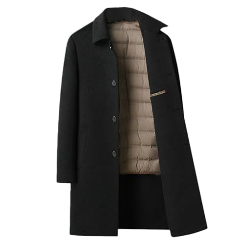 Veste longue en cachemire homme en tweed double face élégante luxe