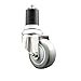 Service Caster Brand 3 Inch 316 Stainless Steel Light Duty Expanding Stem Caster Wheel Gray Polyurethane Wheel and 1-3/4? Stem ? 300lbs./Caster ? Swivel Caster