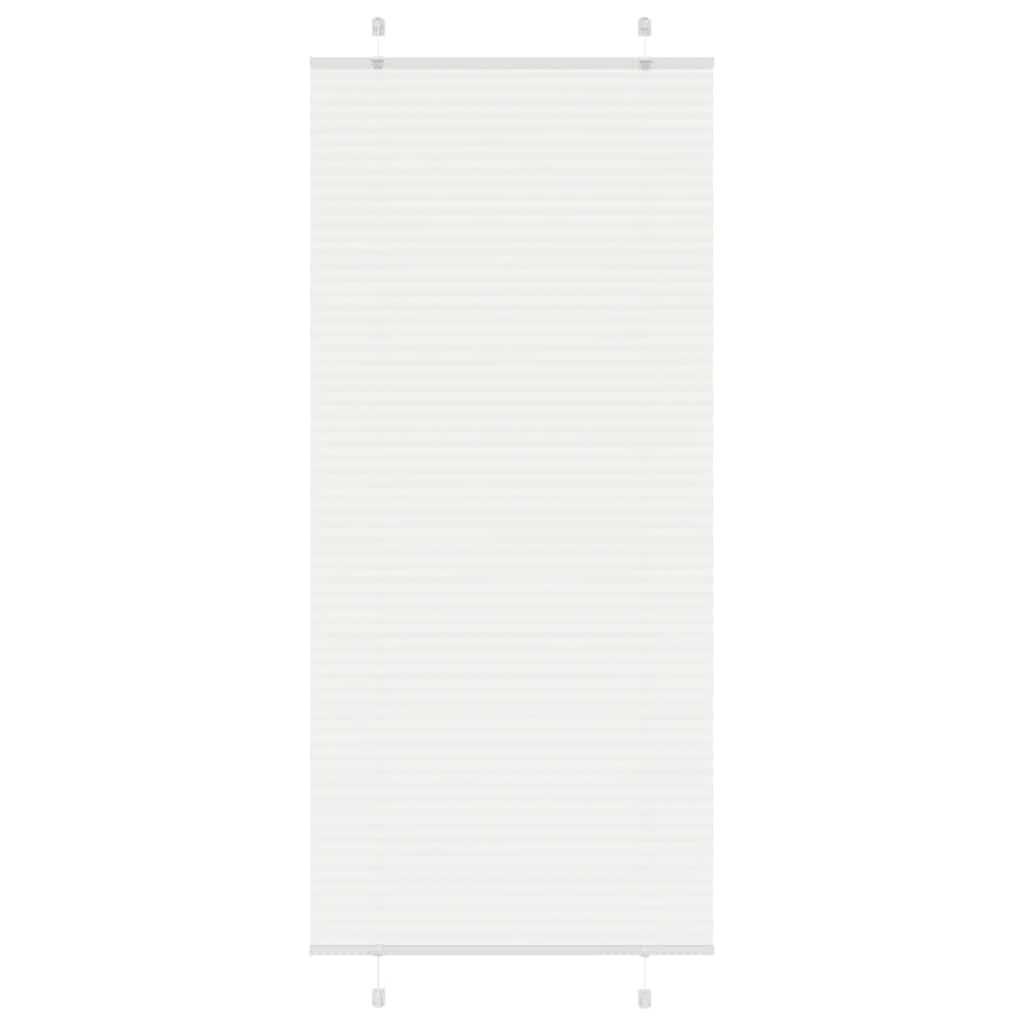 Store plissé zébré blanc 90x200cm pour fenêtre et intérieur chic