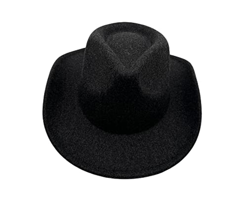 Wool Cowboy Hat For Men Women Western Cowgirl Hats Felt Fedora Hat Cowboy Costume Black #TOP1