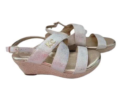 Kenneth Cole New York Little Girls Anastasia Mira Sandals, White,2Little kids