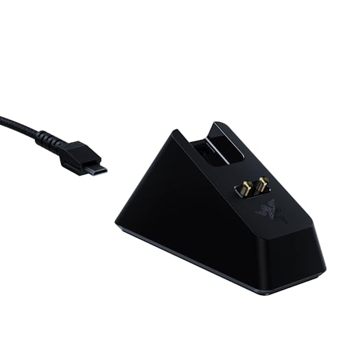 Mouse Dock Chroma - Station di Carica per Mouse Wireless (Per DeathAdder V2 Pro, Viper Ultimate, Basilisk Ultimate, Naga Pro, Magnetico con Illuminazione, Piedini Antiscivolo Stile Geco) Nero - Mouse gaming - Immagine 5