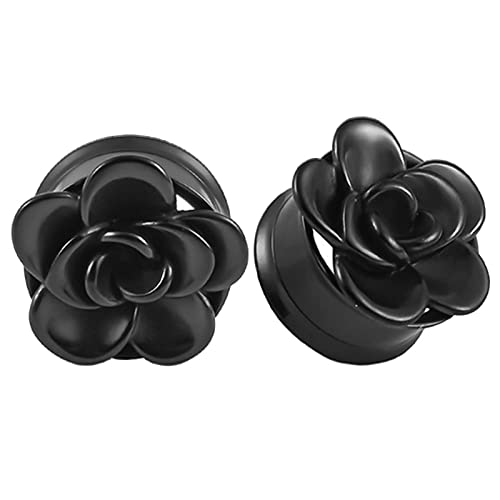 Homxi Ohrringe Tunnel 10mm - Glas Plug Set In Braun Für 00G Dehnung