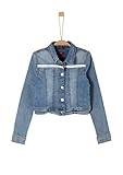 Spitzenbesatz s.Oliver Junior Mädchen 401.10.005.26.150.2037148 Jeansjacke, Blue Stretched Den, XL