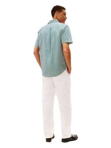 Image of Tommy Hilfiger Men's Short Sleeve Poplin Shirts in Regular Fit, Men's Button Down Shirts