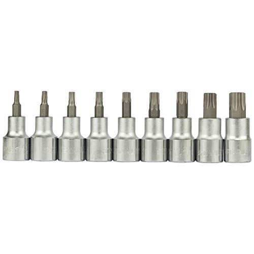 Image of STANLEY 89-098 9-Piece 1 /2'' Drive Torx Bit Socket Set