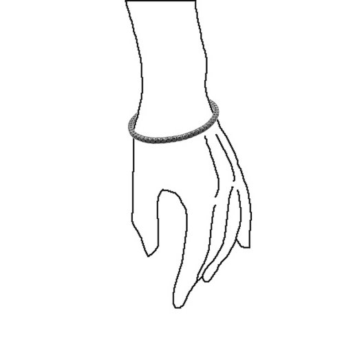 Traditional Bridal Jewelry 10 Ct Aaa Cz Round Solitaire Tennis Bracelet For Women Wedding Cubic Zirconia Black .925 Sterling Silver 7 Inch #TOP3