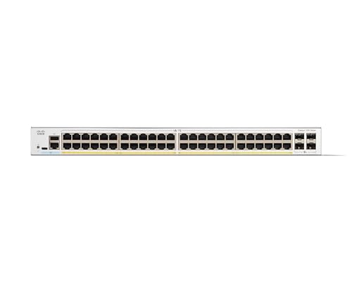 Image of Cisco Catalyst 1200-48P-4X Smart Switch, 48 Port GE, PoE, 4x10GE SFP+, Limited Lifetime Protection (C1200-48P-4X)