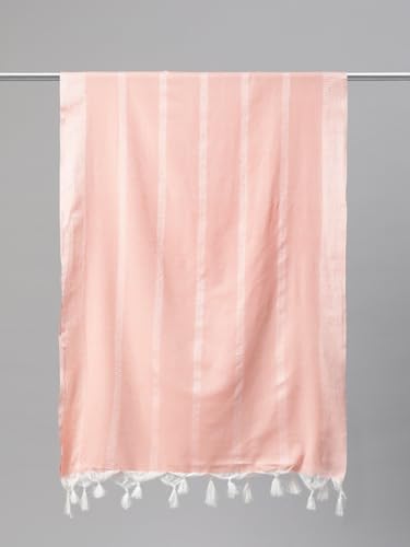 Image of One femme Women's Plain Solid Tasselled Dupatta