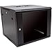 RackSolutions 12U Wall Mount Rack Cabinet Single Section with Locking Glass Door