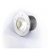 QICBYING Bodeneinbaustrahler – 12V-LED-Außenstrahler, IP67 wasserdichter aussen bodenleuchten, wasserdichte Landschaftsbeleuchtun, Bodenstrahler Außen, Baumbeleuchtung(White Light,20W)