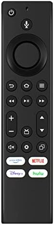 New NS-RCFNA-21 Voice Remote Control Replacement fit for Insignia Fire TV and Toshiba Fire TV Edition Smart TV, Compatible with NS-40D510NA21 NS-39DF310NA21 NS-58F301NA22 NS-50F301NA22 (No Battery)