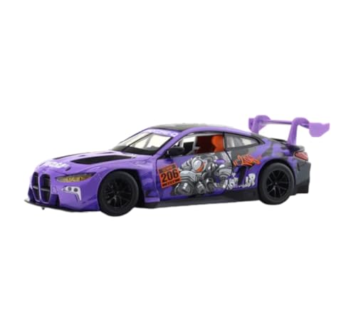 Image of MSZ BMW M4 GT3 1:24 Scale Licensed diecast Scale Model car (Purple)