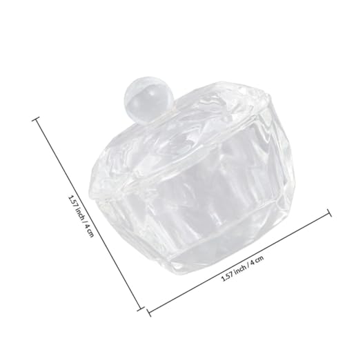 2 piezas Copas de Cristal Octagonales para Arte de Uñas miniatura 2