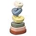 TYRY.HU Stacker Giocattolo Impilabile Bambini Montessori Giochi Giocattoli educativi a Colori Massaggiagengive in Silicone Regalo di Natale Regalo di Compleanno per Ragazzo Ragazza(Cuore)