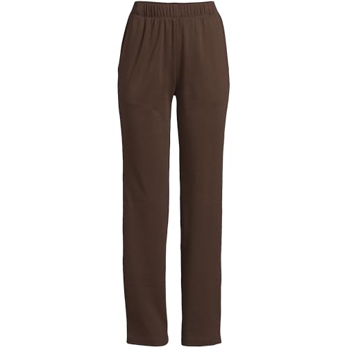 Lands' End Women s Sport Knit Pants Rich Coffee Tall Small3