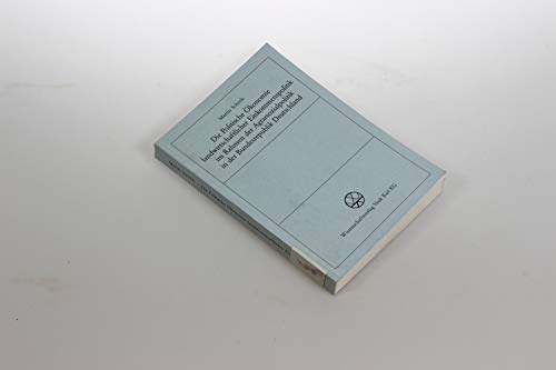 Die Politische Ökonomie landwirtschaftlicher Einkommenspolitik im Rahmen der Agrarsozialpolitik in der Bundesrepublik Deutschland