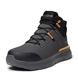 Timberland PRO Men's Intercept Mid Steel Safety Toe Industrial Athletic Work Shoe, Dark Grey/Yellow, 10.5M