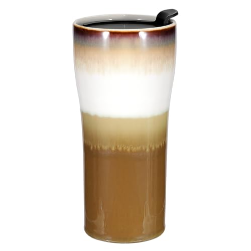 Comparison: Best Ceramic Travel Mug 6 Kopmath Double Wall Ceramic Coffee Mug with Lid, 15oz Large Insulated Travel Coffee Mugs, Splash Resistant, Dishwasher Microwave Safe, Portable Coffee Cup for Car Cup Holder, Unique Gift