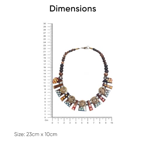 Image of AAKRITI ART CREATIONS Handcrafted Ethnic & Tribal Necklace Collection | Dhokra, Boho, Talisman & Statement Designs | Artisan Collar, Pendant & Lariat Jewelry for Women