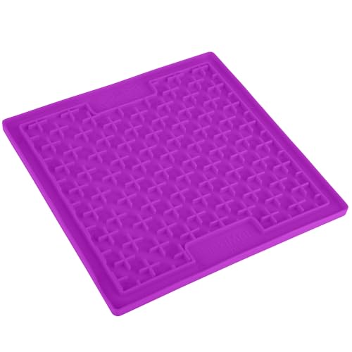 LICKIMAT Buddy - in 2 Größe und div. Farben, Farbe:lila, Größe:small - 20 x 20cm