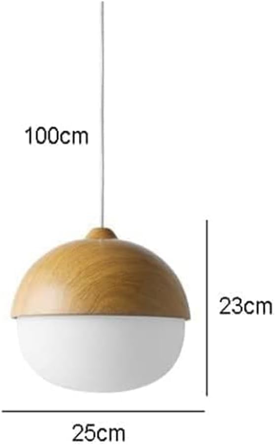 Suspension rustique en verre pour table de salle à manger
