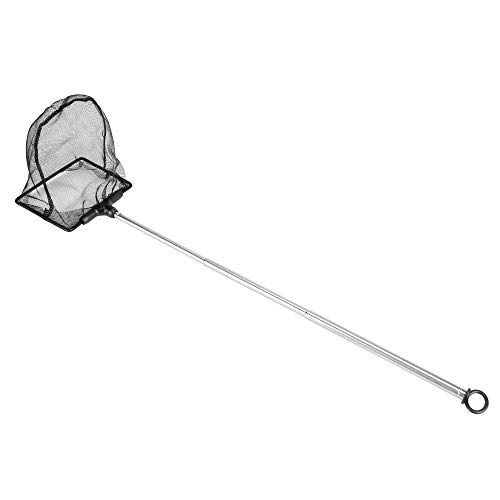 Image of Lpraer Aquarium Fish Net with Extendable Stainless Steel Long Handle Fine Mesh Net for Fish Tank
