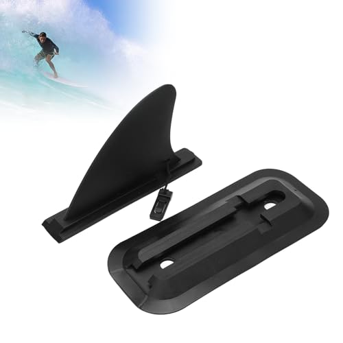 OUKENS Aleta de Surf, Removible Quilla de Paddle Surf Nylon Seguro Reforzado Aleta Tabla Paddle Surf, Diapositiva de Liberación Rápida en Aleta Central para Tabla de Surf para Longboard Surf