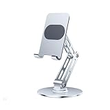 Rotation et large accord : tournez horizontalement en mode portrait/paysage, convient pour 4 appareils de 12,9 pouces, iPad 12,9, ebook 10). Les plats en silicone anti-rayures peuvent être retardés à 0,8 kg en toute sécurité