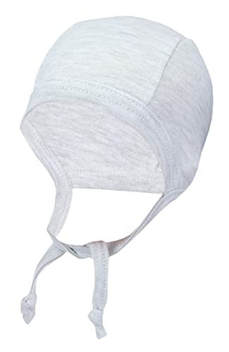 TupTam Unisex Baby Erstlingsmütze 2er Pack in Grau Meliert, Größe 50-56 – Bild 4