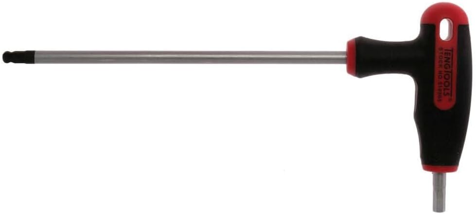 Teng Tools 12mm Metric Ball Point End T-Handle Hex Key Driver - 510512, Silver