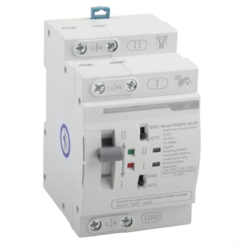 Commutateur double puissance commutation rapide 0,05s pour secours électrique - 2