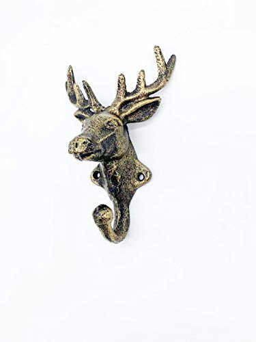 Setof2castironheavydutyrusticvintagefinishdeerheaddecorativekeycoattowelwallhookvintagemetalwallmounteddecorativewallhangernatureloversgiftideadeerhead Urban Country Home Decor Set of 2 cast iron heavy duty rustic vintage finish deer head decorative key coat towel wall hook vintage metal wall mounted decorative wall hanger nature lovers gift idea deer head urban country home decor