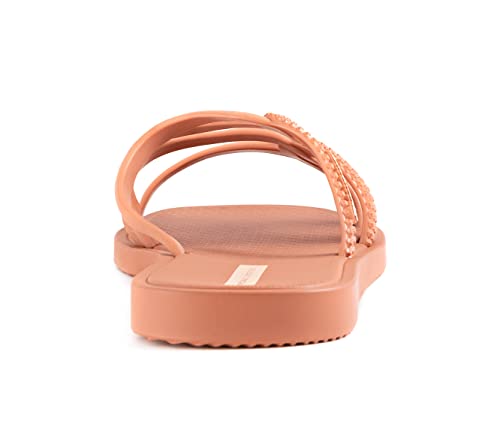 Ipanema Women's Solar Slides - Comfortable And Stylish Slip-On Sandals, Flip Flops For Women With Interlacing And Looping Woven Straps, Pink/Pink, 9 #TOP6