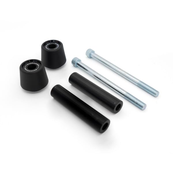 TESTA TAMPONE NERO IN PVC KIT TAMPONI PARATELAIO BARRACUDA COMPATIBILE PER HONDA TRANSALP/HORNET 750 2023 2024
