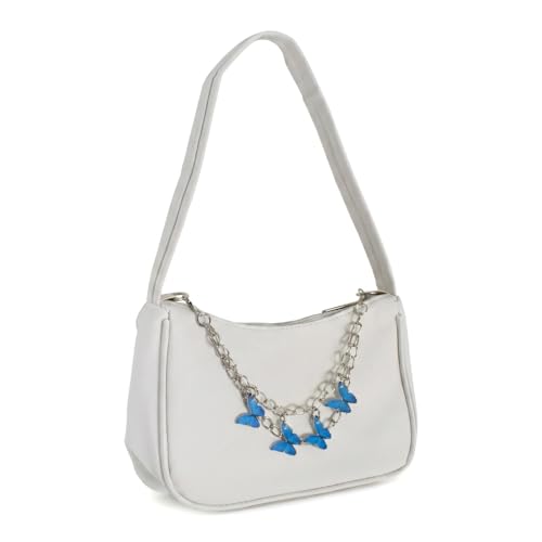 Zimoer Bolso Niña con Cadena de Mariposa, Pequeño Bolso Bandolera de Piel Sintética para Adolescentes, Ideal como Regalos para Niñas, Moderno y Ligero para Fiestas y Diario