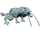 Bronze-Skulptur Wasserspeier Zwei Frösche | Fontaine | antik grün