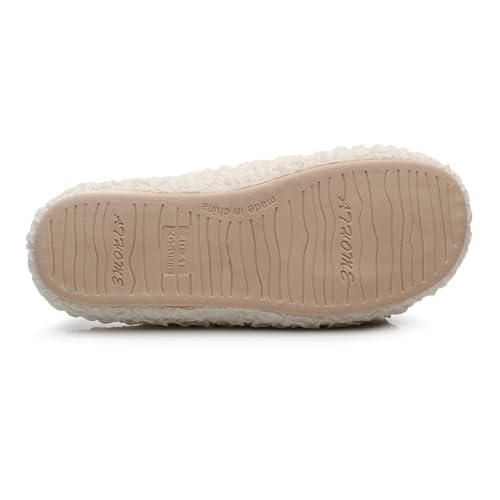 FAYUEKEY Slippers for Women Linen Memory Foam House Bedroom Cozy Indoor Outdoor Slipper Slides4