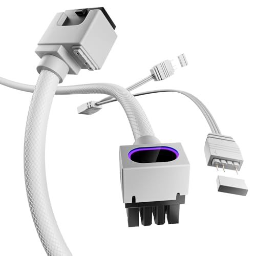 AsiaHorse Hydrus 8 Pin CPU Cable de extensión PSU HYDRUS-8PIN-CPU-WHITE-A-30CM-DE