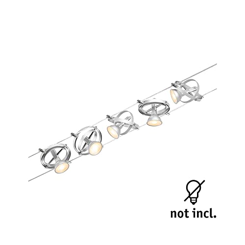 Paulmann Wire Cardan Sistema Funi 5 Luci 5 M Cromo - 3