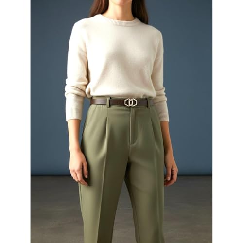 Image of CRUSSET Stylish Faux Leather Waist Belt for Women -Jeans & Dresses - Fashionable & Comfortable