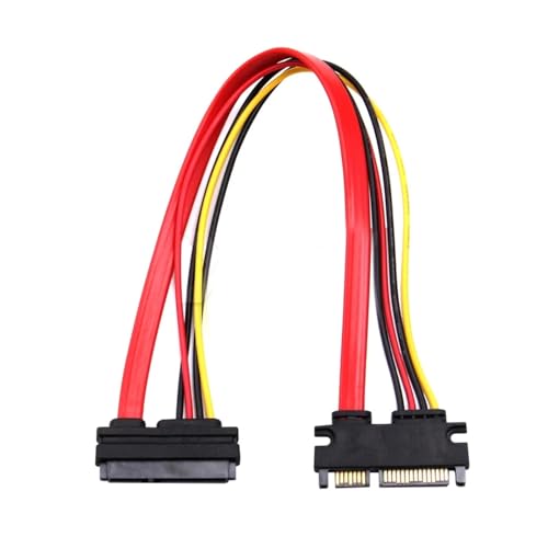 10PCS Cable SATA 22 pines macho a hembra 30 cm