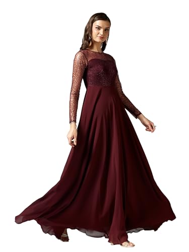 Image of Miss Chase Women's Long Sleeve Sequin Maxi Dress