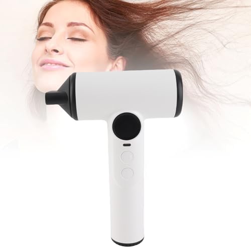 Cordless Hair Dryer, USB Rechargeable Portable Hair Dryer with 3 Adjustable Gears, Digital Display Screen, Haircare Nozzle, for Home School, 200W
