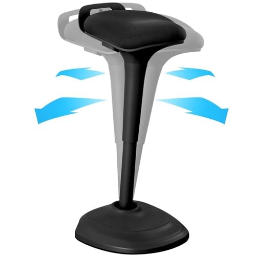 Image of Living Essentials Adjustable Active Stool by Black