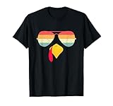 Cool Turkey Face with Sunglasses Funny Thanksgiving for Boys T-Shirt
